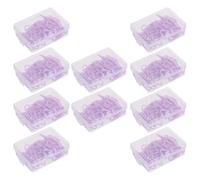 FELTECHELECTR 10 Boîtes de Petits Trombones en Fer Enduits pour Bureau et École, 500 Pièces au Total, Clips de Signet Pratiques pour Organiser Documents et Notes en Espace de Travail