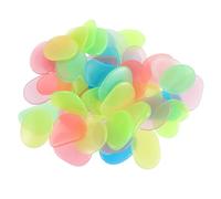FELTECHELECTR 100 Pièces Galets Phosphorescents Décorative pour Décoration Extérieure Colorés Pierres Lumineuses Résine pour Ambiance Nocturne Couleur Aléatoire Jardin Allée