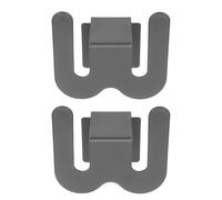 FELTECHELECTR 2 Pièces Présentoir à Pantoufles Mural sans Perçage en Aluminium pour Salle de Bain, Fonction Drainage d'eau, Design Minimaliste, pour Petits Espaces et Porte