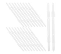 FELTECHELECTR 20pièces Classeur à Cahier Plastique Transparent Peignes de Reliure Double Mécanisme de Reliure pour Cahier à Volantes Clips de Fixation pour Bureau et Étudiants