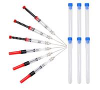 FELTECHELECTR Absorbeur D'encre pour Remplissage D'encre en Acier Inoxydable pour Stylo-plume 6 Pièces, Tube de Recharge Rapide et Réutilisable Accessoire Pratique pour Étudiants