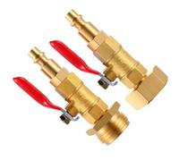 FELTECHELECTR Adaptateur de Tuyau en Cuivre 2pcs 1/4 avec Filetage 3/4 Mâle et Femelle, Construction Robuste, pour Bateau et Caravane en Protection Hivernale