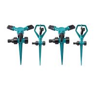 FELTECHELECTR Arroseurs Rotatifs Automatiques Irrigation Buses Réglables Lot de 4 en ABS pour Pelouse et Légumes pour Jardin et Refroidissement de Toit