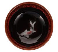 FELTECHELECTR Conteneur d'encre pour calligraphie en céramique, récipient de rangement d'encre rond, multifonction, porte-pinceau, pour amateurs de calligraphie et étudiants