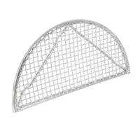 FELTECHELECTR Égouttoir à Huile en Acier Inoxydable Résistant la Rouille, Grille Semi-Circulaire pour Friture et Cuisson Four, Adapté Rôtissage des Aliments