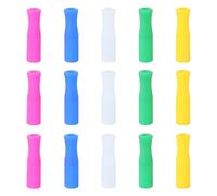 FELTECHELECTR Embouts de Paille en Silicone Multicolores Résistants la Chaleur Froid Lot de 25 Couvre-paille Réutilisable Couleur Aléatoire pour Usage Alimentaire