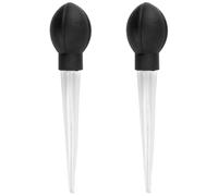 FELTECHELECTR Lot de 2 Pots pour Plantes en Plastique Pipette Large pour Arrosage Facile et Plateau Égouttoir, pour Pots de Fleurs et Plantes D'intérieur Plusieurs Styles