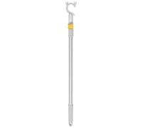 FELTECHELECTR Perche Télescopique Robuste Design Moderne et Élégant en Aluminium et Acier Inoxydable Rangement Pratique Longueur Ajustable 64-101 Cm pour Vêtements pour Dressing et Penderie