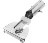 FELTECHELECTR Pince pour de Balai en Acier Inoxydable Argenté, Clip Rotatif à 360° Compatible Tiges de Balai, pour Nettoyage Domestique