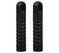 FELTECHELECTR Poignée de Rechange pour Balai et Pelle à Poussière en Plastique Noir, Facile à Installer, Compatible Manche de 25mm, Lot de 2 Pièces pour Nettoyage