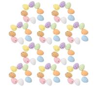 FELTECHELECTR Œufs en Mousse Colorés Légers Petits Œufs Décoratifs Adorables Lot de 100 pour Décoration de Fête de Pâques pour Party et Salle à Manger