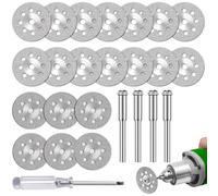 Feluxor Mini Disque Diamant à Tronçonner Diamant disque de Séparation pour Mini Disques à Tronçonner Perforé pour Métal Verre Carrelage Céramique Bois Porcelaine Plastique Pierres