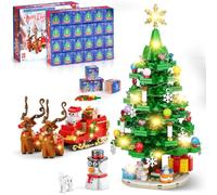 Felziko Calendrier de l'Avent 2026, Ensemble de Blocs de Construction Sapin de Noël, Jouet Compatible avec Lego, Calendrier Compte à Rebours 24 Jours, Cadeau pour Garçons et Filles, Dès 6 à 12 Ans