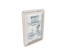 Femer Carte postale en tôle avec inscription « Mir reicht´s ich geh Fahrrad fahren » - 10 x 14 cm