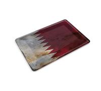 Femer Carte postale en tôle - Drapeau du Qatar - 14 x 10 cm - Plaque décorative