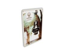 Femer Carte postale en tôle Voyage 10 x 14 cm Espagne Lanterne Camino De Santiago Panneau