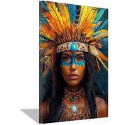 Femme Impression sur Toile Peinture Tableau Mural Decoration Élégant Paysage naturel-Impression panoramique moderne-Pour chambre à coucher(Noir 25)-70x100cm Encadrée