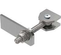Fenau - Charnière de portail M20 / support réglable avec languette oblongue - acier S235JR, brut - Charge maximale par paire : 125 kg