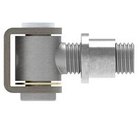 Fenau - Paumelle de portail M24 / support réglable à souder - acier S235JR brut - capacité de charge par paire : 225 kg