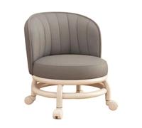 Fenayuu Rolling Low Stool with Backrest, Tabouret Bas À roulettes | Tabouret Bas Ergonomique À Roulettes Avec Rembourré, Parfait Pour Le Ménage, La Pédicure Et Le Bricolage
