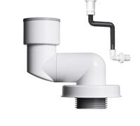 Fenayuu Tuyau d'évacuation direct - Siphon anti-retour - Pour machine à laver, lavabo, toilettes, évier