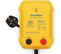 FenceMate Électrificateur de clôture électrique de sortie 230 V 1 Joule Alimentation secteur Basse impédance pour moyenne 4 km jusqu'à 20 km Chargeur de clôture pour protéger le bétail et la volaille