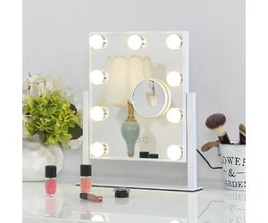 FENCHILIN DC117-2 Miroir de maquillage Blanc