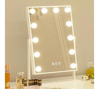 FENCHILIN Miroir Maquillage Lumineux avec 12 LED Ampoules 30x41 cm