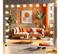 FENCHILIN Miroir Maquillage Lumineux avec éclairage 20 LEDs 100 x 80 cm