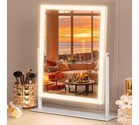 FENCHILIN Miroir Maquillage Lumineux éclairage réglable 3 Couleurs 30x41cm