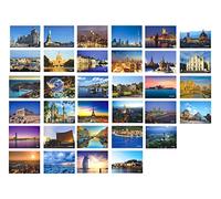 Fendawn Strive Lot de 30 cartes postales artistiques rétro avec paysage du monde