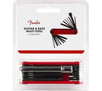 Fender Multi-Outil Guitare 14 en 1, Kit Setup & Entretien | Kit de réglage pour guitare, clés hexagonales, clé pour tige de réglage, tournevis, règle