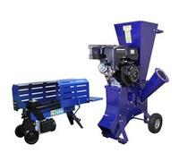 Fendeuse à bois T-Mech 7T 520 mm & broyeur à bois T-Mech 13 CV