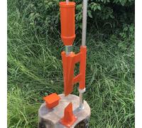 Fendeur de bûches manuel - Poids de chute env. 3,5 kg - Longueur max. 550 mm - Avec coin de fendage supplémentaire
