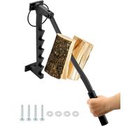 Fendeuse manuelle pour bois, en acier au carbone, à fixer au mur. Idéale pour une utilisation en extérieur, à la maison ou en camping
