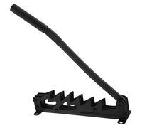Fendeuse pour bûches à fixer au mur - Fendeuse en fonte pour bois de chauffage - Modèle robuste - Poignée dentée - 2 poignées de 40/15 cm - Pour bois tendre sec jusqu'à 25 cm - Noir