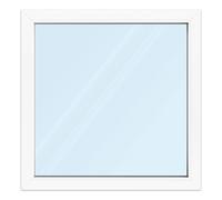 Fenêtre 100x100 cm ou sur mesure, PVC, aluplast ideal 4000, fenêtre fixe, 1 vantail, double vitrage, fenêtre carré