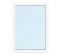 Fenêtre 100x140 cm, blanc, profilé en pvc aluplast IDEAL 4000, 1 vantail vitrage fixe, 1000x1400 mm, configuration personnalisée