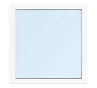 Fenêtre 115x120 cm, PVC, aluplast ideal 4000, 1500 x 1200 mm, blanc, fenêtre fixe, 1 vantail, double vitrage, configuration personnalisée