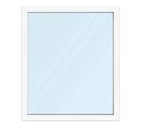 Fenêtre 125x140 cm, PVC, aluplast ideal 4000, 1250x1400 mm, blanc, fenêtre fixe, 1 vantail, double vitrage, configuration personnalisée