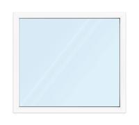 Fenêtre 140x125 cm, PVC, aluplast ideal 4000, 1400x1250 mm, blanc, fenêtre fixe, 1 vantail, double vitrage, configuration personnalisée