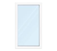 Fenêtre 80x140 cm, blanc, profilé en pvc aluplast IDEAL 4000, 1 vantail vitrage fixe, 800x1400 mm, configuration personnalisée