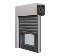 Fenêtre aluminium avec volet roulant intégré, aluprof MB-45, blanc, 800 x 800 mm, configuration personnalisée
