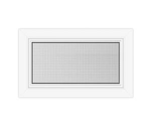 Fenêtre avec moustiquaire, blanc, profilé en pvc aluplast IDEAL 4000, oscillo-battante à gauche, 1000x600 mm, configuration personnalisée
