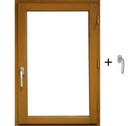 Fenetre Bois 1 Vantail H115 x L80 cm Côte Tableau Tirant Droite, poignee (ref 010220F9)