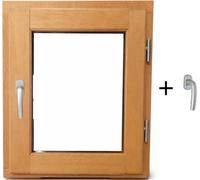Fenetre Bois 1 Vantail H45 x L40 cm Côte Tableau Tirant Droite, poignee (ref 010220F9)