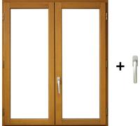 Fenetre Bois 2 Vantaux H165 x L120 cm Côte Tableau, poignee (ref 010220F9)