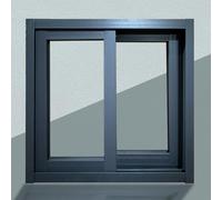Fenêtre coulissante en alliage d'aluminium personnalisable pour sous-sol, glissière d'aération horizontale pour abri de maison, idéal pour la maison et la salle de bain (l 120 x H 100 cm)