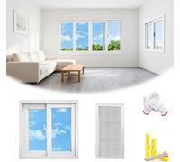 Fenêtre coulissante horizontale en aluminium, à haute efficacité énergétique, idéale pour une petite salle de bain en sous-sol, dimensions 53,3 x 30,5 cm, verre trempé, isolation thermique et acoustiq