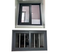Fenêtre coulissante horizontale en verre trempé de 38,1 à 101,6 cm - Glissière durable pour abri de sous-sol, gris, 66 x 30,5 cm - Idéal pour un usage domestique, efficacité énergétique